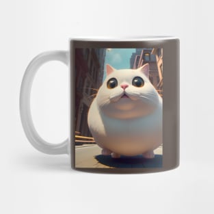 Selfie Fat cat - Modern digital art Mug